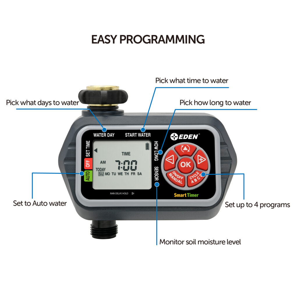 1Zone Digital Programmable Water Timer Eden Garden