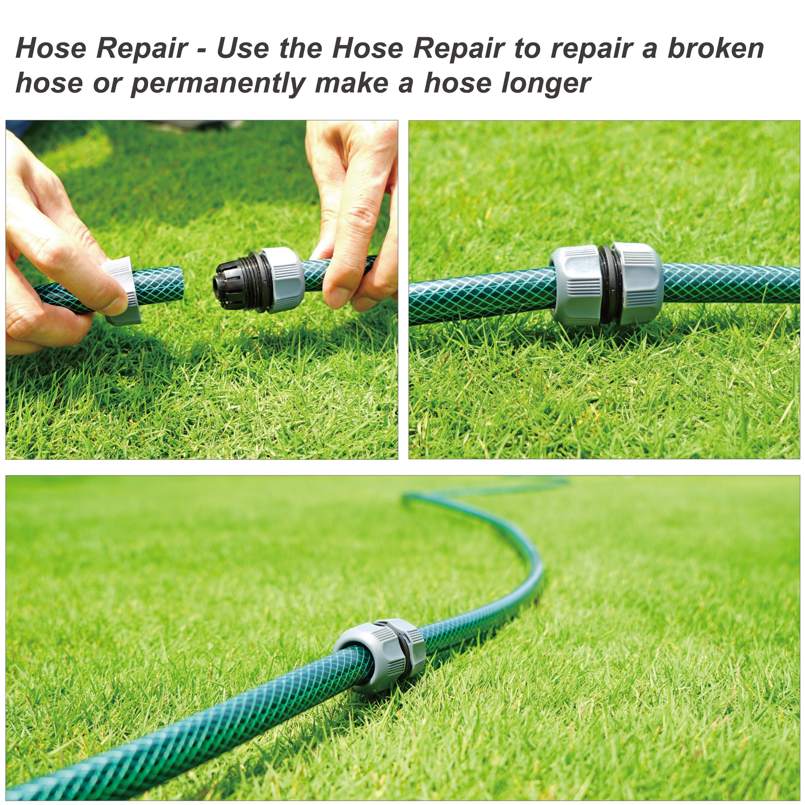 50 ft. 1/2″ Garden Hose for DIY Above Ground Irrigation Garden Sprinkler  System