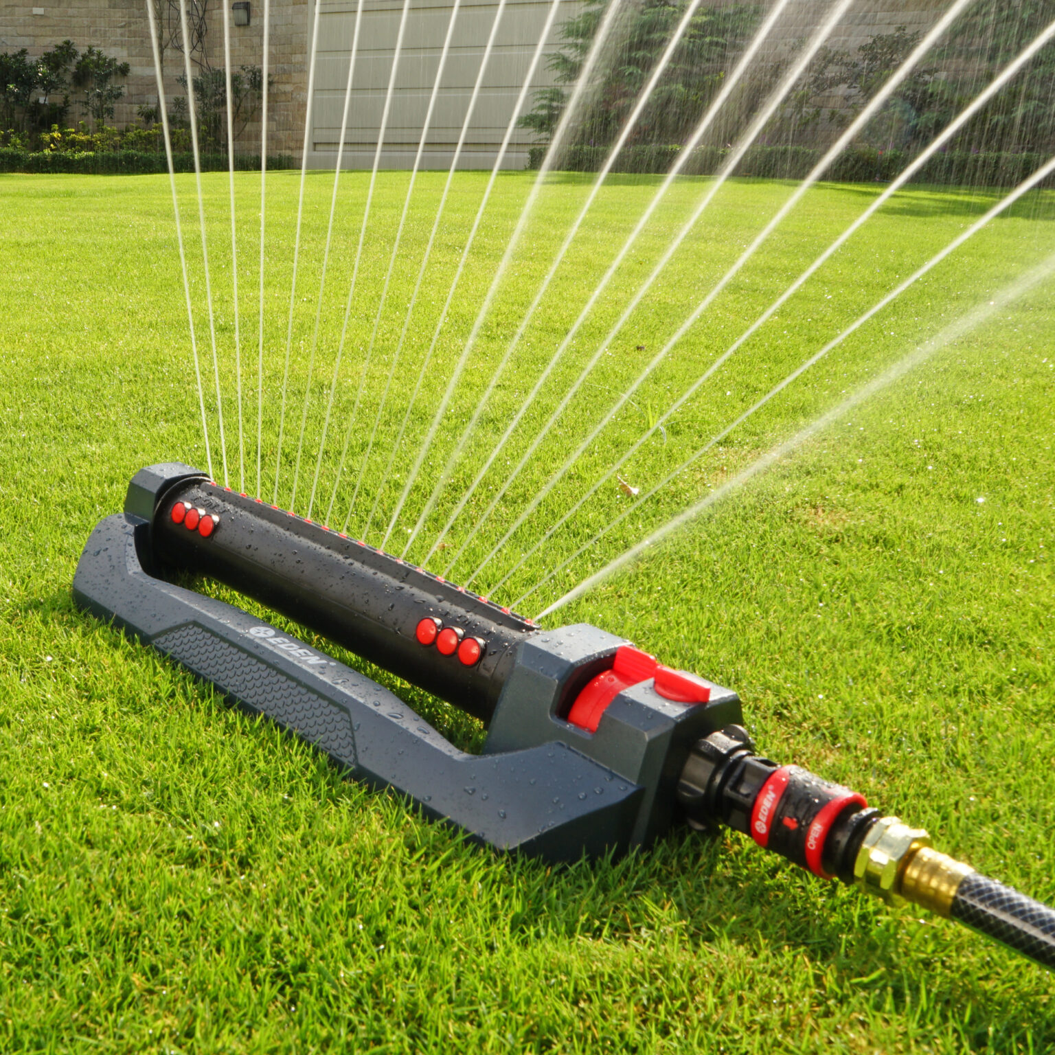 4,499 Sq. Ft. Turbo Oscillating Sprinkler Set Eden Garden