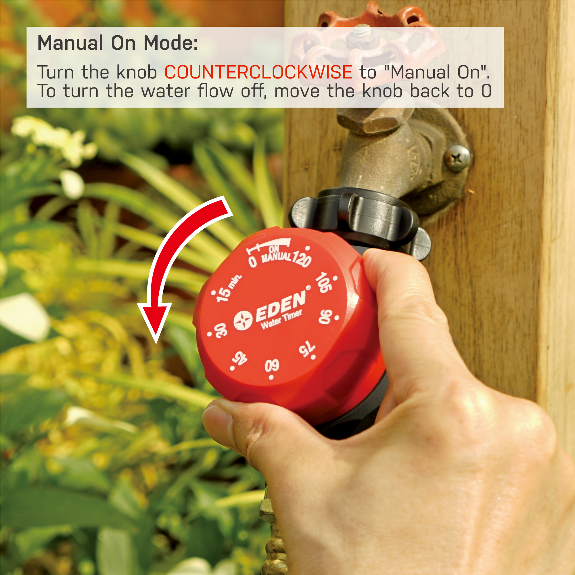 1-Zone Bluetooth® Water Timer - Eden Garden