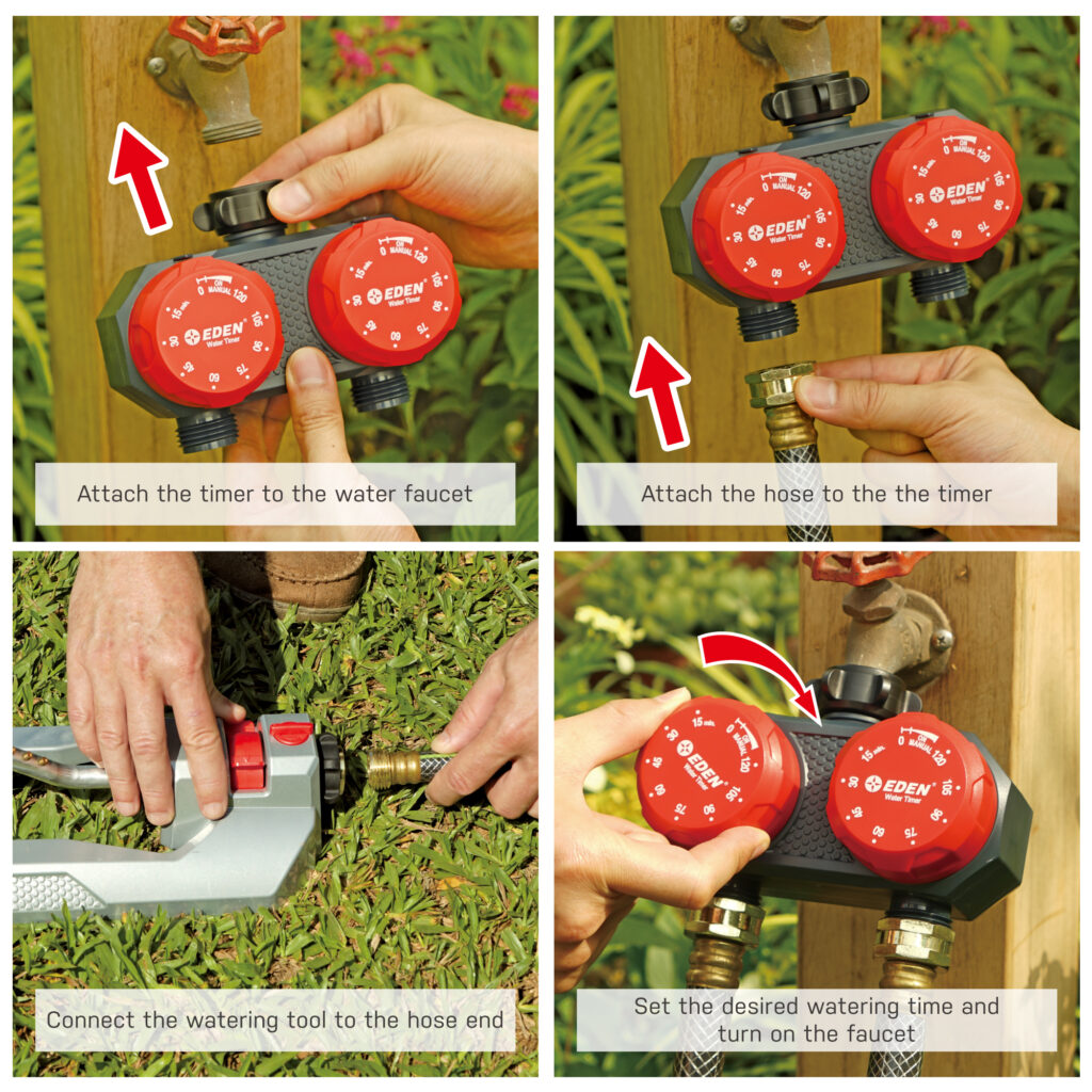 2Zone Mechanical Water Timer Eden Garden