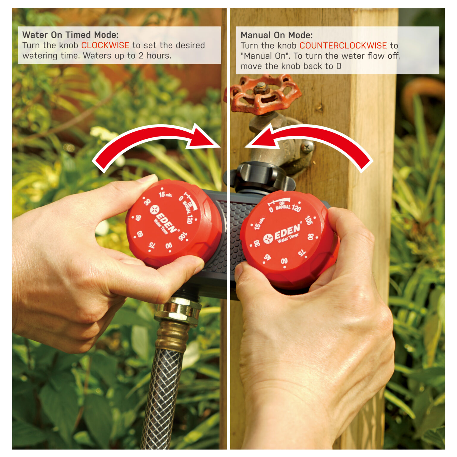 2Zone Mechanical Water Timer Eden Garden