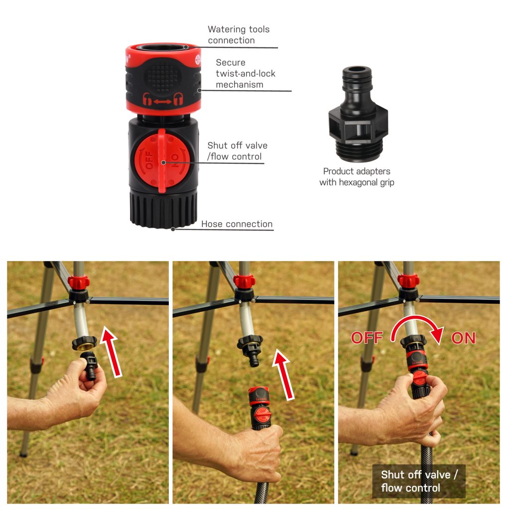 Mini Oscillating Sprinkler with Heavyweight (5.37 lbs.) Telescoping